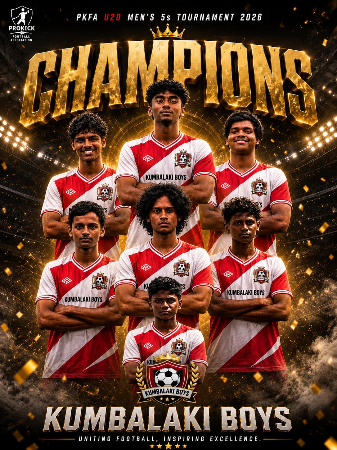 Kumbalaki Boys, champions
